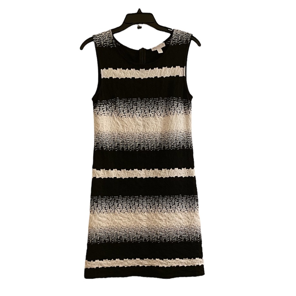 SCAPA Black and White Sleeveless Dress